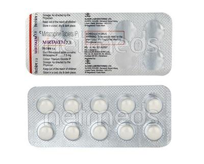 Mirtakem 7.5mg Tablet 10'S - Depression-Ant