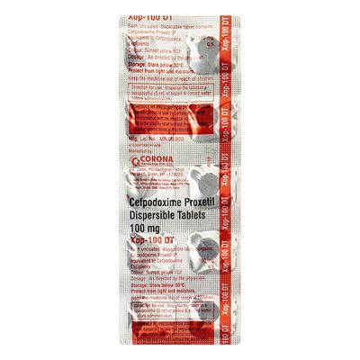 XOP DT 100mg Tablet 10'S - Bacterial Infections-Cep