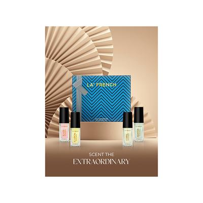 La French Coral, Blaze, Illusion & Hunter Perfume Gift Set For Men & Women, 15ml Each 4's - Perfumes (Edt/Edp)