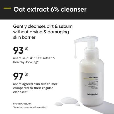 Minimalist Sensitive Skincare Kit with Oat 06% Cleanser, Niacinamide 05% Serum and Sepicalm 3% Moisturizer 200gm - Toners