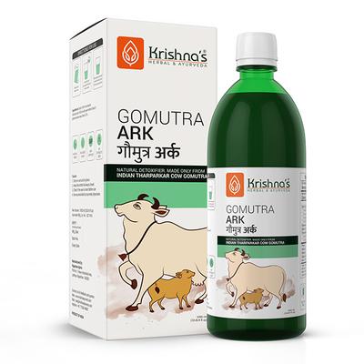 Krishna's Herbal & Ayurveda Gomutra Ark (Tharparkar Cow) 1000 ml - Ayurvedic Juices