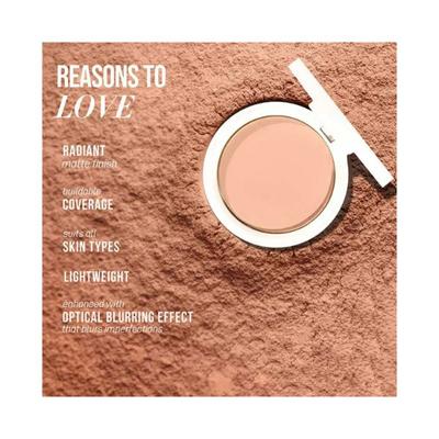 Myglamm LIT Radiant Matte Compact with Optical Blurring Effect-RM 03 Snatched 9gm - Compact Powder