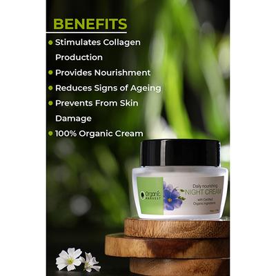 Organic Harvest Brightening Night Cream 50gm - Night Cream