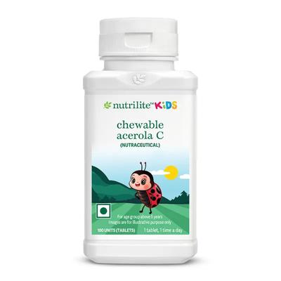 NUTRILITE KIDS CHEWABLES ACEROLA C Tablet 100's - Calcium And Minerals