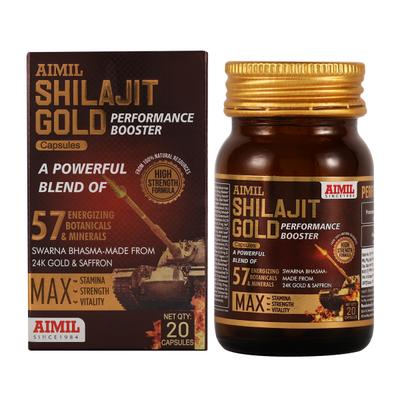 Aimil Shilajit Gold Capsules 20's - Speciality Medicines