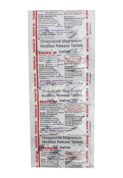 Tacko M 20mg Tablet 10'S - Ulcer/Reflux/Flatulence-Aaa
