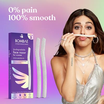 Bombae Face & Eyebrow Razor 2's - Shaving & Hair Removal