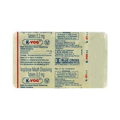 K Vog 0.2mg Tablet 15'S - Diabetes-Ant