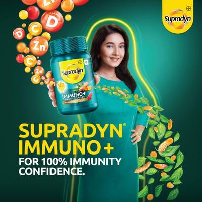 Supradyn Immuno+ Tablet - Turmeric + Tulsi 30's - Vitamin C