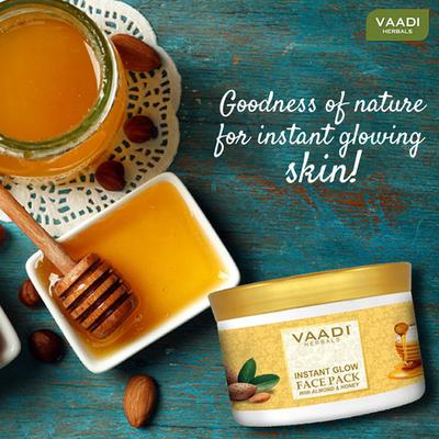 Instant Glow Face Pack With Almond And Honey 600 gm - Face Packs