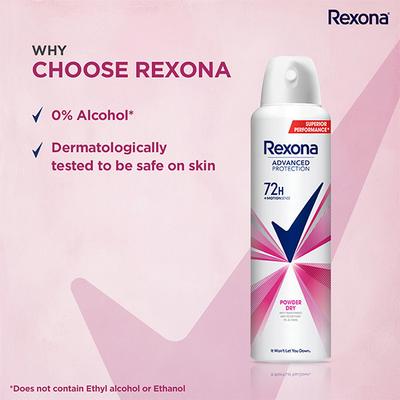 Rexona Powder Dry Advanced Protection Anti-Perspirant Deodorant for Women Leaves No Marks 200 ml - Body Mist/Spray