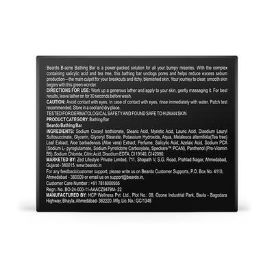 Beardo B-Acne Clear Bathing Bar 3's - Soaps
