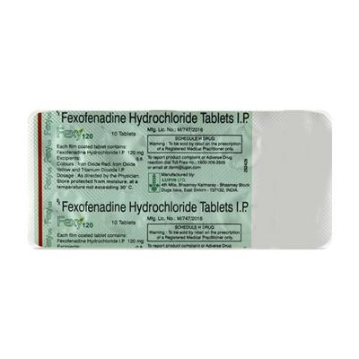 Fexy 120mg Tablet 10'S - Allergies-Ant