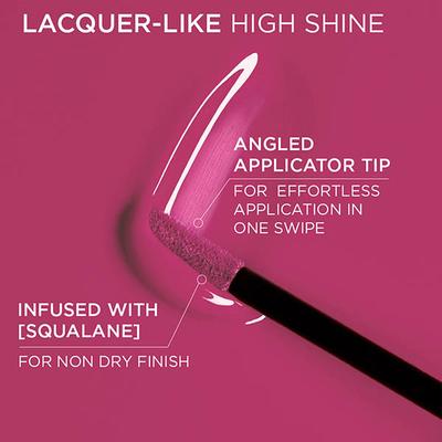 Loreal Paris Infallible Laque Resistance Lacquer-Like Shine, 16H Longwear, 220 Paris Sunset 4 ml - Liquid Lipsticks