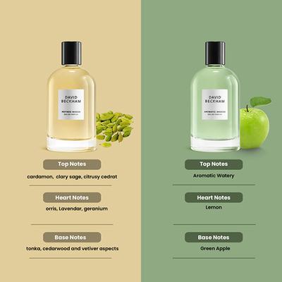 David Beckham Refined Woods 100ml + Aromatic Greens 100ml EDP 2's - Men Perfumes (Edt/Edp)