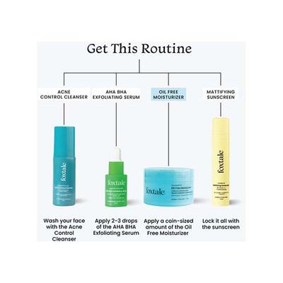 Foxtale Oil Free Moisturizer with Red Algae Extract, Blue Green Algae Extract, Niacinamide 100 gm - Face Moisturizers