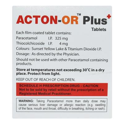ACTON OR PLUS Tablet 10's - Muscle Spasm-Mus