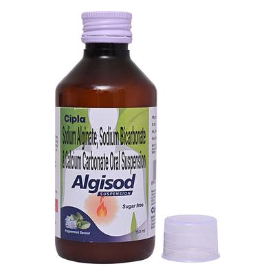 ALGISOD SUGAR FREE PEPPERMINT FLAVOUR Suspension 150ml - Ulcer/Reflux/Flatulence-Aaa