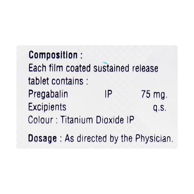 Nurogab 75mg Tablet 10'S - Neuropathic Pain-Dru