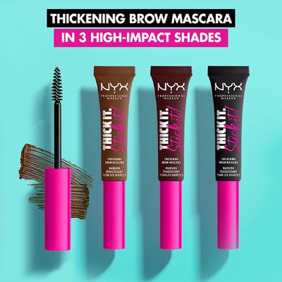 NYX Professional Makeup Thick It Stick It Brow Mascara Black 7 ml - Eyebrow Pencils & Enhancers