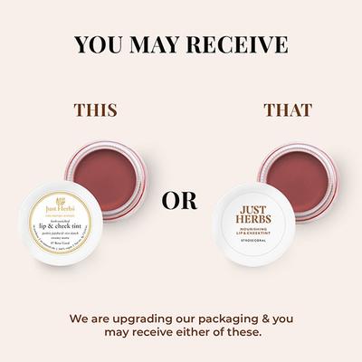 Just Herbs Lip and Cheek Tint and Eyeshadow for Eyes Lips and Cheeks 07 Rose coral 4 gm - Lip Stains & Tints