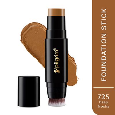 Pilgrim Deep Mocha Foundation Stick, Dream Matte, Lightweight, Full Coverage with Vitamin C 10 gm - Foundation