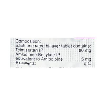 Amlosafe TM 80mg Tablet 10'S - Hypertension-Ang