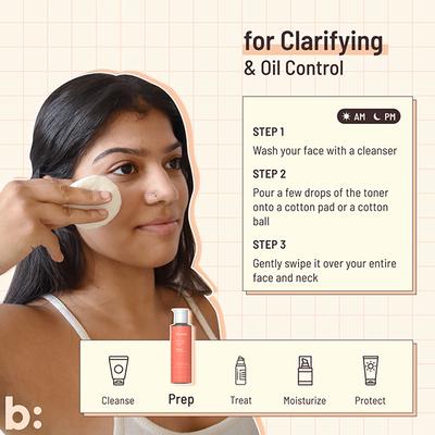 Biocule Aha Bha Oil Clear Clarifying Face Toner For Oily & Acne Prone Skin 30 ml - Toners