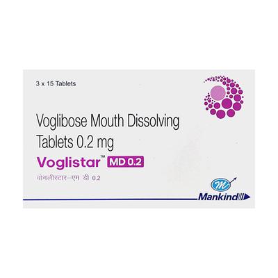 VOGLISTAR MD 0.2 Tablet 15's - Diabetes-Ant