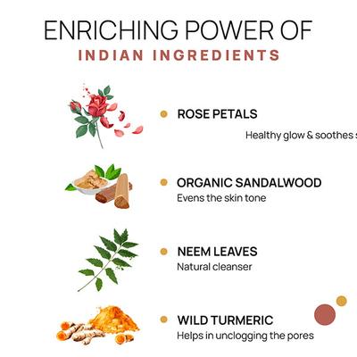 The Tribe Concepts Face Brightening Daily Cleanser With Steel Tin 100 gm - Loose Powder