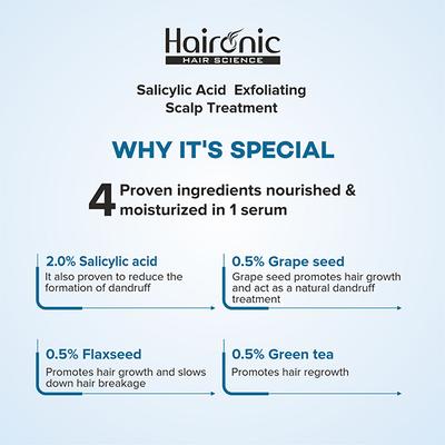 Haironic Salicylic Acid Oil & Flake Control Hair Serum 100 ml - Hair Treatment