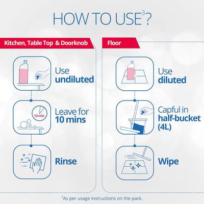 Lizol Disinfectant Surface Cleaner - Lavender 500 ml - Others