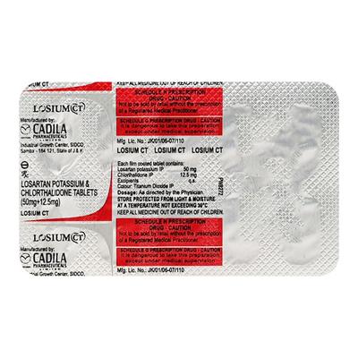 Losium CT Tablet 10'S - Hypertension-Ang