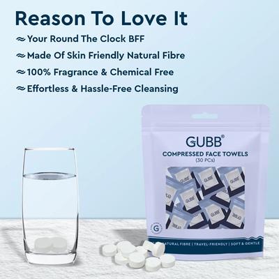 Gubb Compressed Towels for Face - 30 Pcs 1's - Cotton Balls