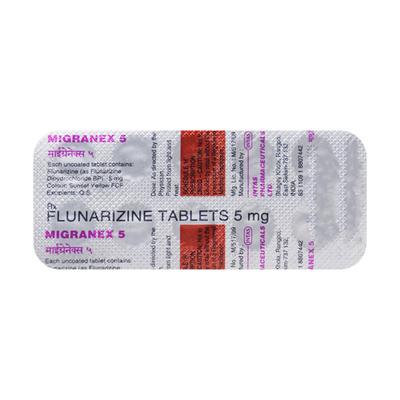 Migranex 5mg Tablet 10'S - Migraine
