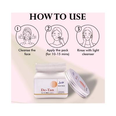 Jeva De Tan Skin Lightening and Tan Removal Face Pack 380 ml - Masks & Peels