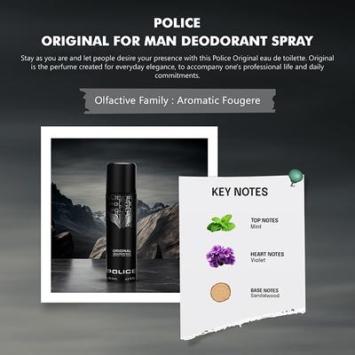 Police Original Deodorant Spray 200 ml - Men Deodorants/Roll-Ons