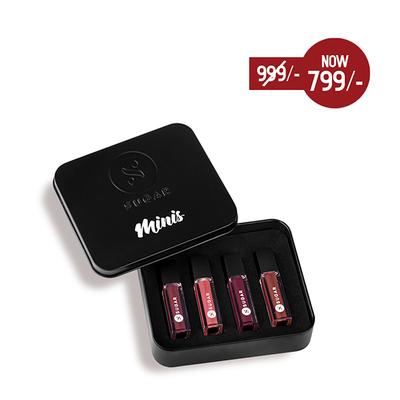 SUGAR Cosmetics 9 to 5 Classics Mini Lipstick Set of 4 - 1.1 ml 1's - Lipsticks