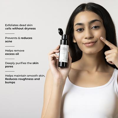 Brillare Salicylic & Lactic Acid Face Wash For Clear, Purified, Acne Prone Skin 100 ml - Face Washes