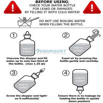 Paramount Hot Water Bag (2 Litre) - Blue 1's - Hot Pack/Ice Bag