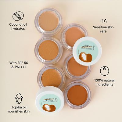 Ilana Soft Blur Cream Concealer & Foundation with SPF 50 Beach Please 5 gm - Concealer