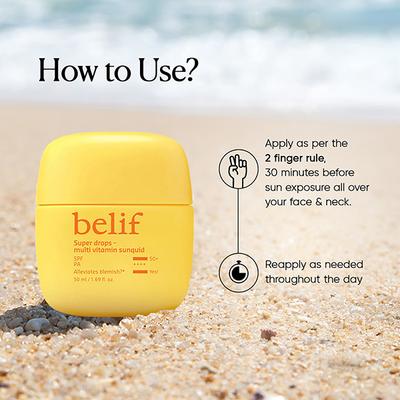 Belif Super Drops Multivitamin Sunquid SPF 50+ PA++++ 50 ml - Face Sunscreen
