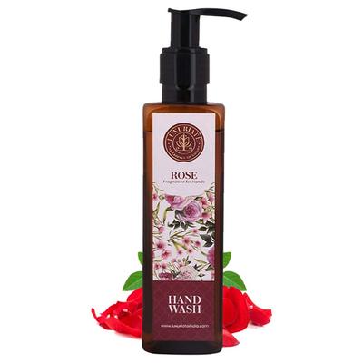 Luxuriate Fragnace for Hands Natural Rose Anti Bacterial Moisturizing Hand Wash Liquid Soap 200 ml - Hand Creams