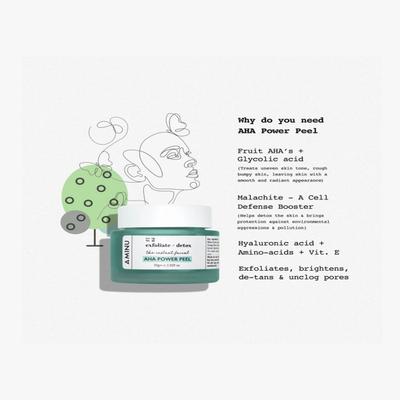 AMINU The instant facial - AHA Power Peel 50 gm - Masks & Peels