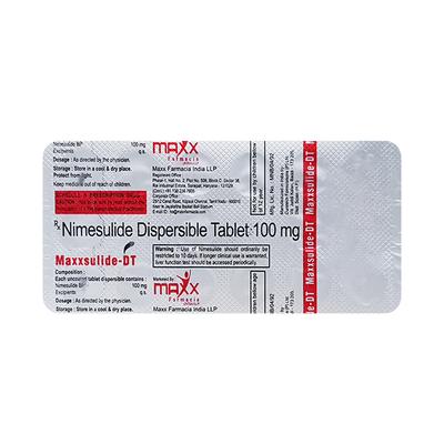 MAXXSULIDE DT Tablet 15's - Pain relief-Nsa