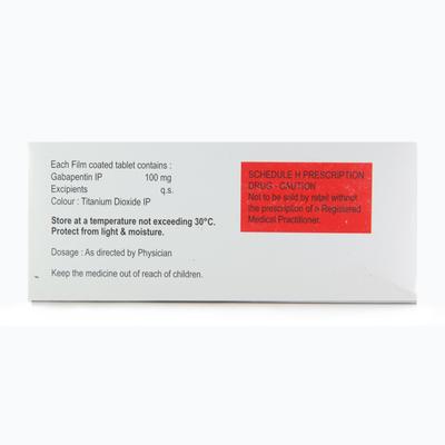 Pentanerv 100mg Tablet 10'S - Neuropathic Pain-Dru