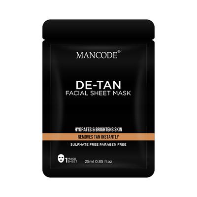 MANCODE De-Tan Face Sheet Mask 25 ml - Sheet Masks