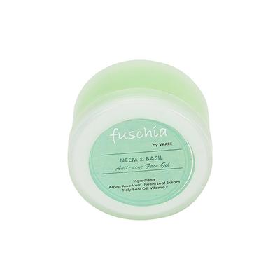 Fuschia Anti Acne Face Gel - Neem & Basil 50 gm - Face Gels