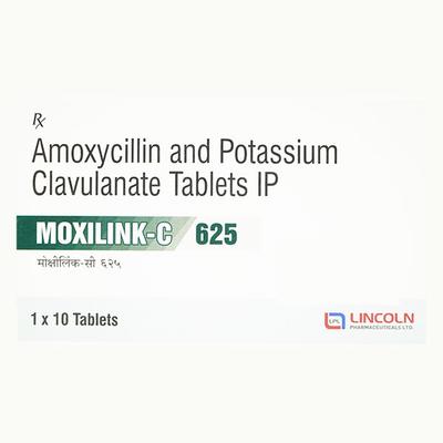 MOXILINK C 625 Tablet 10's - Bacterial Infections-Pen