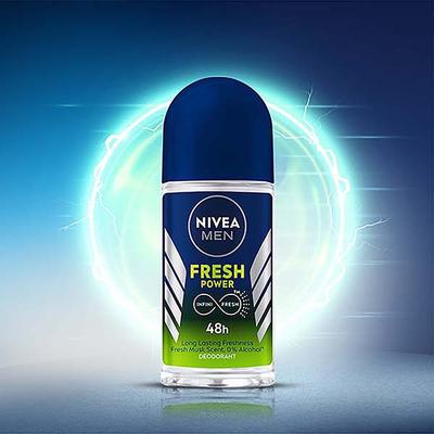 NIVEA MEN DEO FRESH POWER ROLLON 72H 50 ml - Men Deodorants/Roll-Ons